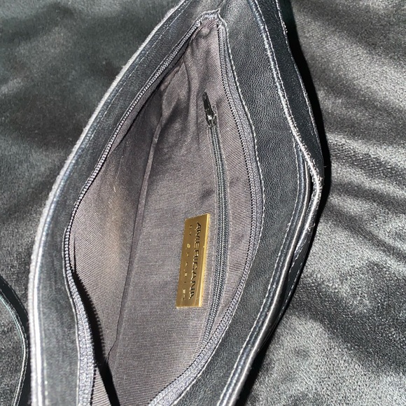 Vintage Sharif Crossbody Black Leather & Quality ribbed Fabric. Zippered pocket - Picture 12 of 13